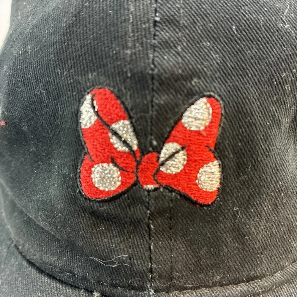 Disney's Minnie Mouse Women's Embroidered Bow Baseball Cap